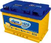 Отзывы Автомобильный аккумулятор AKOM +EFB 75 (75 А·ч)
