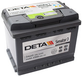 Отзывы Автомобильный аккумулятор DETA Senator3 DA640 (64 А·ч)