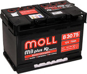Отзывы Автомобильный аккумулятор MOLL M3 plus K2 83075 (75 А·ч)