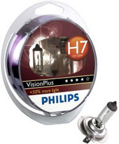 Отзывы Галогенная лампа Philips H7 Vision Plus 2шт