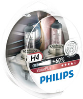 Отзывы Галогенная лампа Philips H4 VisionPlus 2шт [12342VPS2]
