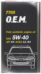 Отзывы Моторное масло Mannol O.E.M. for Renault Nissan metal 5W-40 4л