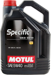 Отзывы Моторное масло Motul Specific 505 01 502 00 505 00 5W-40 5л
