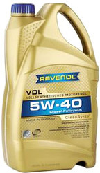 Отзывы Моторное масло Ravenol VDL 5W-40 4л