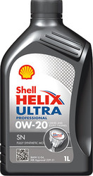 Отзывы Моторное масло Shell Helix Ultra SN 0W-20 1л