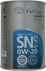 Отзывы Моторное масло Toyota SN GF-5 0W-20 (08880-10506) 1л