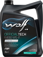 Отзывы Моторное масло Wolf Official Tech 5W-30 MS-F 4л