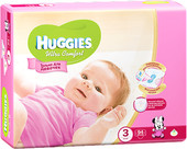 Отзывы Подгузники Huggies Ultra Comfort 3 для девочек (94 шт)