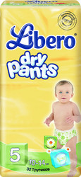 Отзывы Трусики Libero Dry Pants 5 Maxi Plus 32