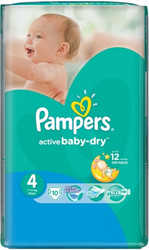 Отзывы Подгузники Pampers Active Baby-Dry 4 Maxi (10 шт)