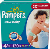 Отзывы Подгузники Pampers Active Baby 4+ Maxi Plus (120 шт)