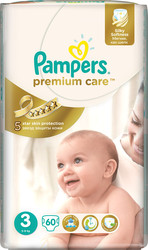 Отзывы Подгузники Pampers Premium Care 3 Midi (60 шт)
