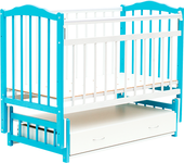 Отзывы Детская кроватка Bambini 02 (белый/голубой)