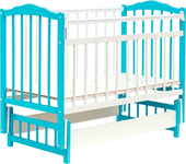Отзывы Детская кроватка Bambini 03 (белый/голубой)