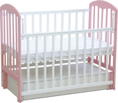 Отзывы Детская кроватка Фея 328 розовый/белый