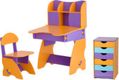 Отзывы Парта Столики Детям ФОК-3 фиолетово-оранжевый