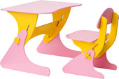 Отзывы Детский стол Столики Детям Буслик Б-РЖ (розовый/желтый)