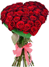 Отзывы  Bloom Букет-сердце из 51 розы /40 см