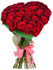 Отзывы  Bloom Букет-сердце из 51 розы /60 см