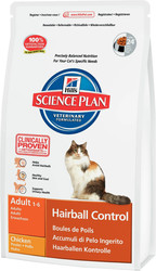 Отзывы Корм для кошек Hill’s Feline Adult Hairball Control Курица 0.3 кг