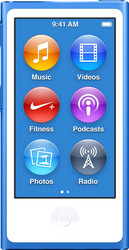 Отзывы MP3 плеер Apple iPod nano 16GB Blue (7th generation) [MKN02]