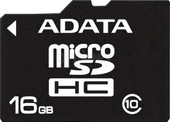 Отзывы Карта памяти A-Data microSDHC (Class 10) 16GB + SD-адаптер (AUSDH16GCL10-RA1)