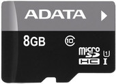 Отзывы Карта памяти A-Data Premier microSDHC UHS-I U1 (10 Class) 8 Gb (AUSDH8GUICL10-RA1)