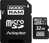 Отзывы Карта памяти GOODRAM microSDHC (Class 10) UHS-I 32GB + адаптер [M1AA-0320R11]