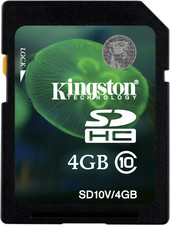 Отзывы Карта памяти Kingston SDHC (Class 10) 4GB (SD10V/4GB)