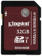 Отзывы Карта памяти Kingston SDHC UHS-I U3 32GB (SDA3/32GB)