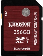 Отзывы Карта памяти Kingston SDXC UHS-I U3 256GB (SDA3/256GB)