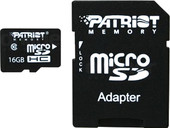 Отзывы Карта памяти Patriot microSDHC (Class 10) 16 Гб + адаптер (PSF16GMCSDHC10)
