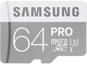 Отзывы Карта памяти Samsung Pro microSDXC UHS-I U3 Class 10 64GB (MB-MG64EA)
