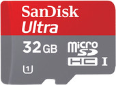 Отзывы Карта памяти SanDisk Ultra microSDHC UHS-I (Class 10) 32GB (SDSDQUA-032G-U46A)