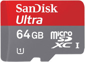 Отзывы Карта памяти SanDisk Ultra microSDXC UHS-I (Class 10) 64GB (SDSDQUA-064G-U46A)