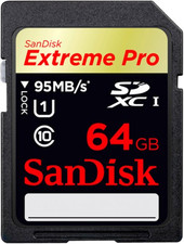 Отзывы Карта памяти SanDisk Extreme Pro SDXC UHS-I (Class 10) 64GB (SDSDXPA-064G-X46)