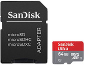Отзывы Карта памяти SanDisk Ultra microSDXC UHS-I (Class 10) 64Gb (SDSDQUI-064G)