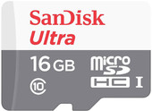 Отзывы Карта памяти SanDisk Ultra microSDHC 16Gb Class 10 (SDSQUNB-016G-GN3MN)