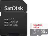 Отзывы Карта памяти SanDisk Ultra microSDHC 32GB UHS-I/U1 + адаптер [SDSQUNB-032G-GN3MA]