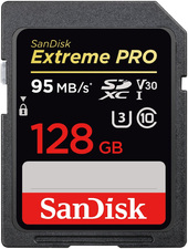 Отзывы Карта памяти SanDisk Extreme PRO V30 SDXC 128GB [SDSDXXG-128G-GN4IN]
