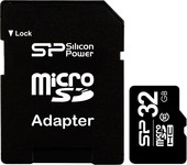 Отзывы Карта памяти Silicon-Power microSDHC (Class 10) 32GB + адаптер (SP032GBSTH010V10-SP)