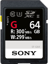 Отзывы Карта памяти Sony SDXC SF-G Series UHS-II 64GB