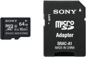 Отзывы Карта памяти Sony microSDXC (Class 10) 64GB + адаптер [SR64UX2AT]