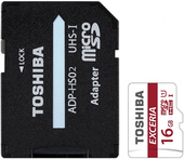 Отзывы Карта памяти Toshiba EXCERIA microSDHC 16GB + адаптер [THN-M302R0160EA]