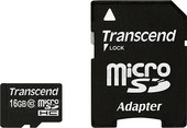 Отзывы Карта памяти Transcend microSDHC (Class 10) 16GB + адаптер (TS16GUSDHC10)