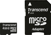 Отзывы Карта памяти Transcend microSDHC (Class 10) 4GB + адаптер (TS4GUSDHC10)
