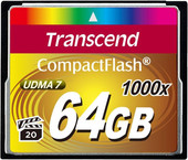 Отзывы Карта памяти Transcend 1000x CompactFlash Ultimate 64GB (TS64GCF1000)