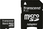 Отзывы Карта памяти Transcend microSDHC (Class 10) 8GB + адаптер (TS8GUSDHC10)