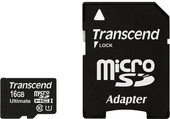 Отзывы Карта памяти Transcend microSDHC (Class 10) UHS-I 16GB + SD адаптер (TS16GUSDHC10U1)
