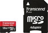 Отзывы Карта памяти Transcend microSDXC UHS-I 300x Premium (Class 10) 128GB (TS128GUSDU1)